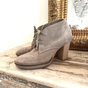 J. Crew Vintage Platform Heeled Suede Desert Boots! Sz 7